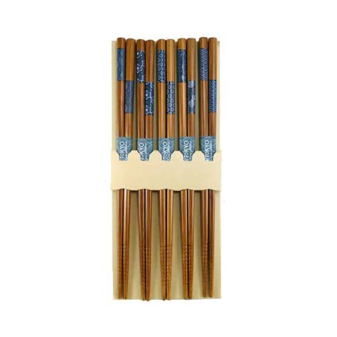 Set of 5 pairs of wooden chopsticks 22.5cm Tokyo Design Studio | SATSUKI