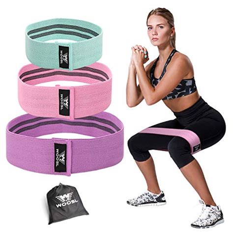 WOOSL Resistance Bands Loop Exercise Bands Legs Butt, Resistance Band Booty Bands Workout Bands ...