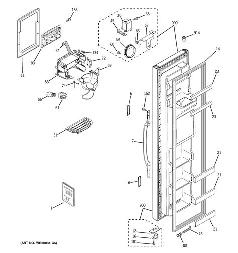 Refrigerated: Ge Profile Refrigerator Parts