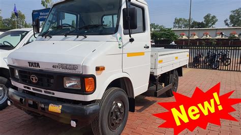 New Tata 407 Pick Up Turbocharged Truck 2019🔥On Road Price Mileage Specification Hindi Review ...