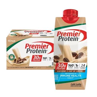 Premier Protein 30g High Protein Shake, Café Latte 11 fl. oz., 15 pk. - Sam's Club