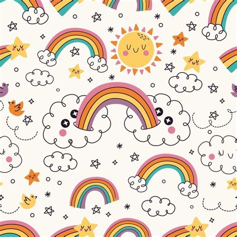 Rainbow Pattern Design | Free Vector