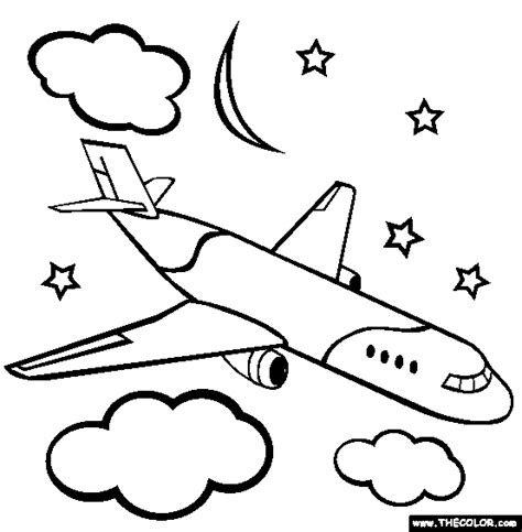 Airplanes Online Coloring Pages