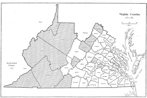 Map Of Virginia Counties 1776 | Virginia Map