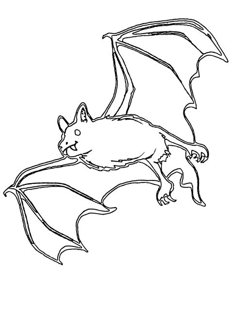 Realistic Bat Coloring Pages