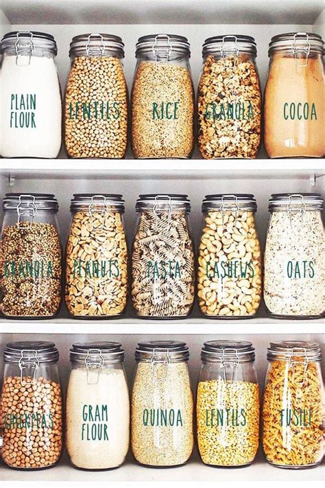 Kitchen Labels: Zero Waste Container Labels | Pantry labels, Small ...