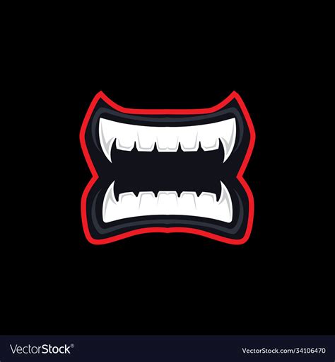 Mouth angry logo and symbol template icon Vector Image