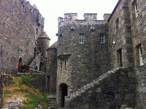 inside the inner court of Iain's castle | Eilean donan, Scotland castles, Castle