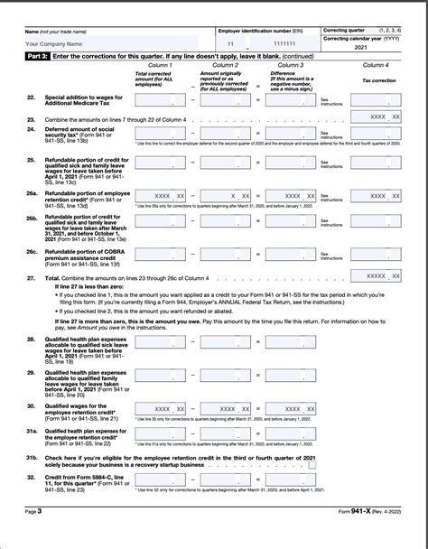 How To Fill Out 941-X For Employee Retention Credit [Stepwise Guide] | StenTam