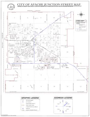 Apache Junction Street Map - Fill Online, Printable, Fillable, Blank ...