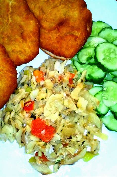 Caribbean Breakfast with Fried Salted Fish — Closkitchen