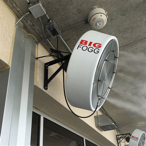 Big Fogg 24" Wall Mounted Aerodynamic Molded Shroud Misting Fan