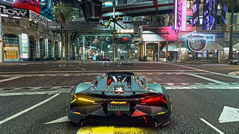 Cyberpunk2077 meets GTAV MOD: REAL LIFE Beyond Ray-Tracing Ultra Graphics MOD - YouTube