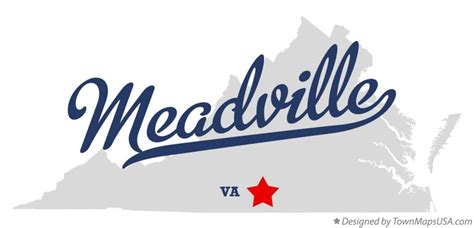 Map of Meadville, VA, Virginia