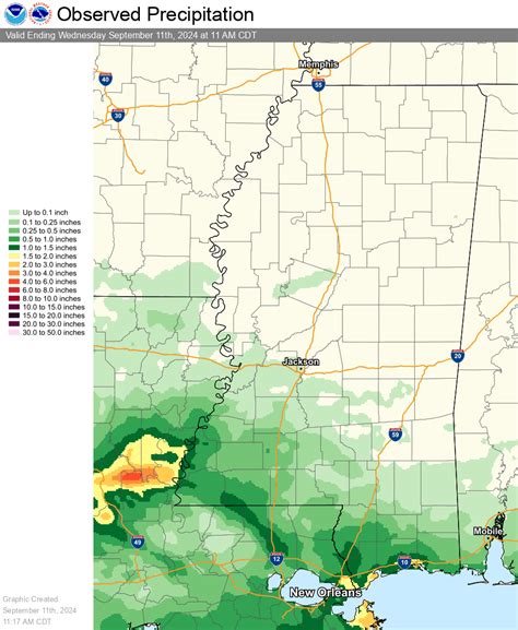 NWS Jackson, MS Precipitation Page