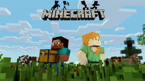 Download Minecraft Steve And Alex Wallpaper | Wallpapers.com