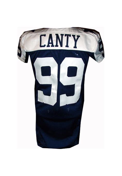 Lot Detail - Chris Canty #99 Cowboys Game Issued Navy Throwback Jersey ...