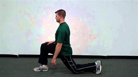 Lunge Hip Flexor Dynamic Stretch - YouTube