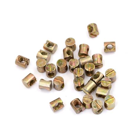 High Quality 10pcs M6/M8 Barrel Bolts Cross Dowel Slotted Furniture Nut for Beds Crib Chairs ...