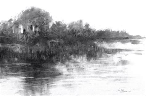 Landscape, Powdered Graphite | Landscape, Drawings, Graphite drawings