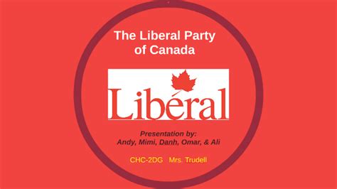 Liberal Party of Canada by Andrew Little on Prezi