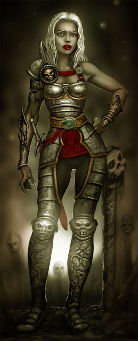 Identify this image of a female death warrior - Blackmoor Vituperative