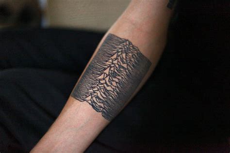 Joy Division’s Unknown Pleasures Forearm Tattoo | The Worley Gig