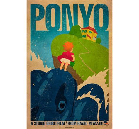 Alternative movie poster for Ponyo by James Bacon | Ponyo, Ghibli ...