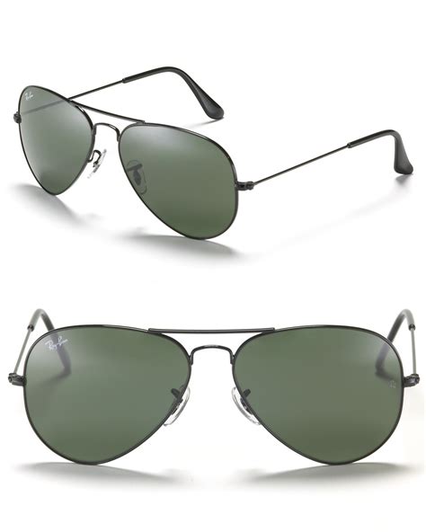 Ray-ban Classic Aviator Sunglasses in Black for Men | Lyst