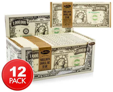 12 x Bartons Million Dollar Chocolate Bar 57g | Catch.com.au