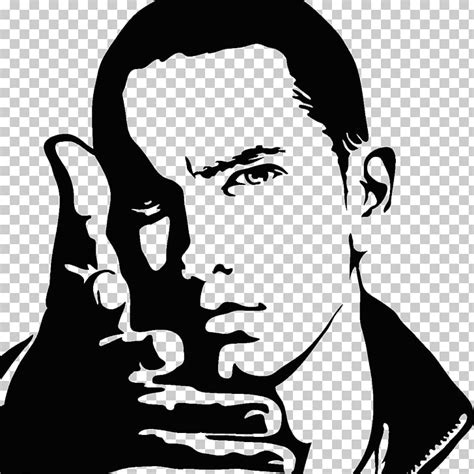 eminem black and white art - Clip Art Library