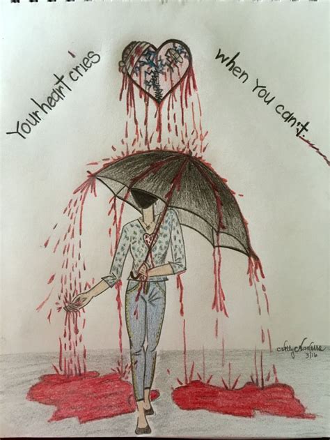 The 25+ best Sad drawings ideas on Pinterest | Alone art, Depression ...