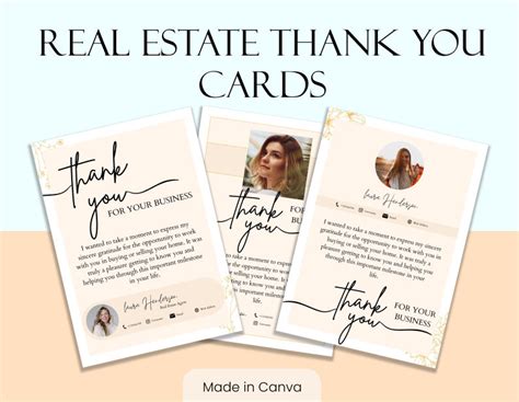 Real Estate Thank You Card Real Estate Marketing Realtor Marketing ...