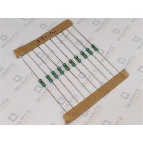 330 Ohm, 1/4 Watt Resistor (Pack of 10) - Buy 330 Ohm Resistor Online – QuartzComponents