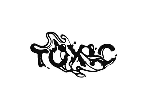 Toxic | Graphic design text, Typography inspiration, Graphic design ...