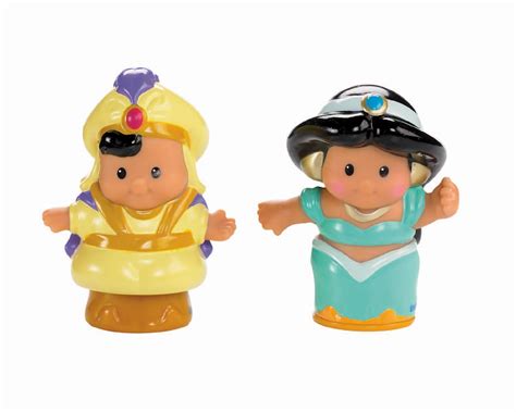 Fisher-Price Little People Disney Princess 2-Pack Aladdin & Jasmine ...