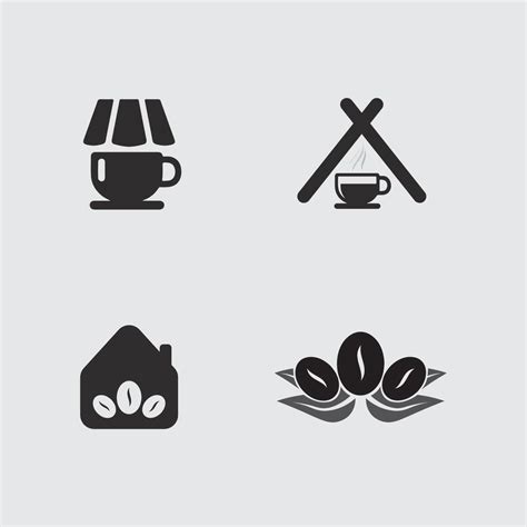 Cafe logo and Coffee logo design cafetarian hot drink 43763001 Vector ...