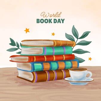 Free Vector | Watercolor vertical poster template for world book day ...