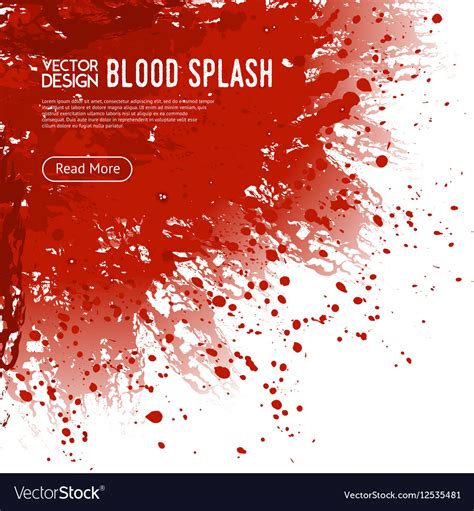 Blood splash background webpage design poster Vector Image