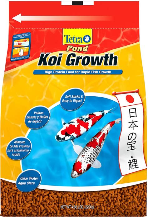 TETRA Pond Koi Growth High Protein Koi & Goldfish Food, 4.85-lb bag - Chewy.com