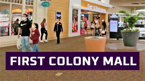 First Colony Mall, Sugarland Texas - A tour of every storefront // 4K - YouTube