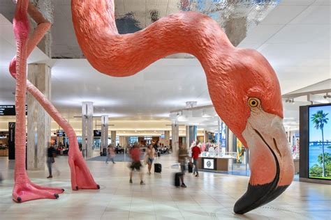 Massive Flamingo Installation Lands at Florida Airport | My Modern Met