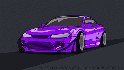 Nissan Silvia S15 wallpaper 4k rocket bunny Purple by ItsBarney01 on ...