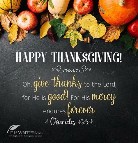 Thanksgiving Quotes, Happy Thanksgiving, 1 Chronicles 16 34, Give Thanks, Chalkboard Quote Art ...