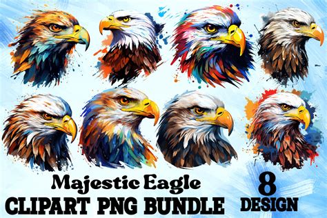 Majestic Eagle Clipart Bundle Graphic by Clipart Lab · Creative Fabrica