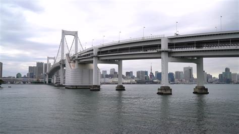 Rainbow bridge with Tokyo Tower in Japan 3062879 Stock Video at Vecteezy