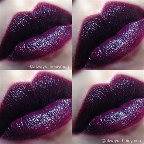 Violet lipstick edgy look | Heidy E.'s (MakeupbyHeydi) Photo | Beautylish