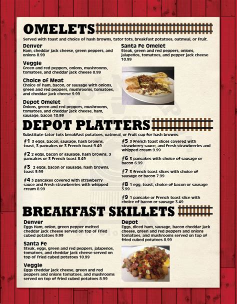 Breakfast Menu | Lincoln Depot