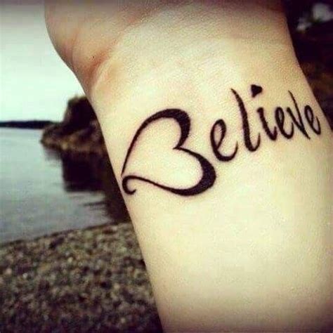 Believe with a heart | Small tattoos, Believe tattoos, Tasteful tattoos