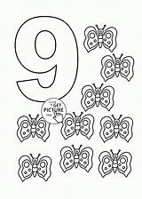 Number 9 coloring Pages For Kids Counting Sheets Printables Free  sketch template